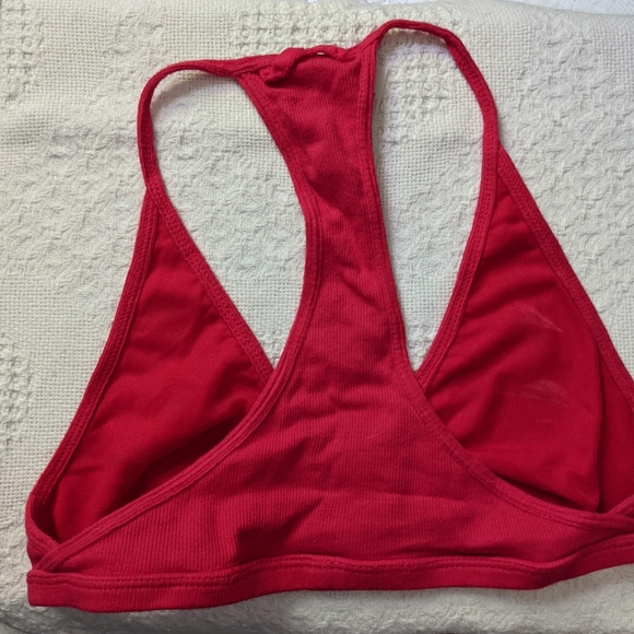 Free People Intimately FP Red Ribbed Bralette - Picture 5 of 8